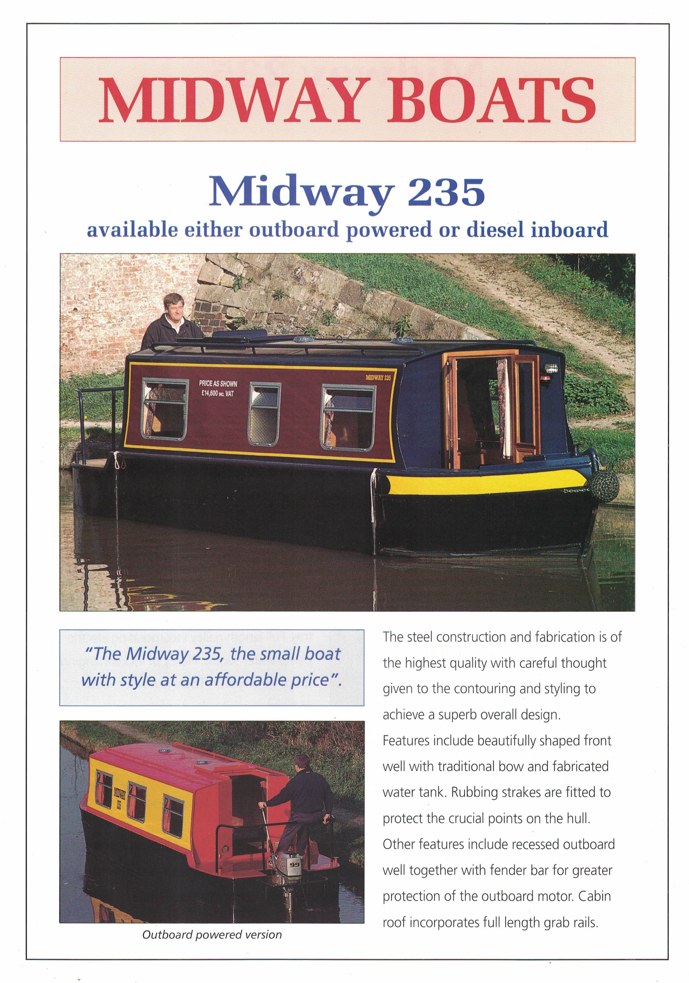 Midway 235 early edition Sales Brochure