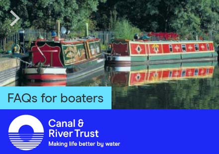 Canal River Trust Coronavirus FAQs for boaters